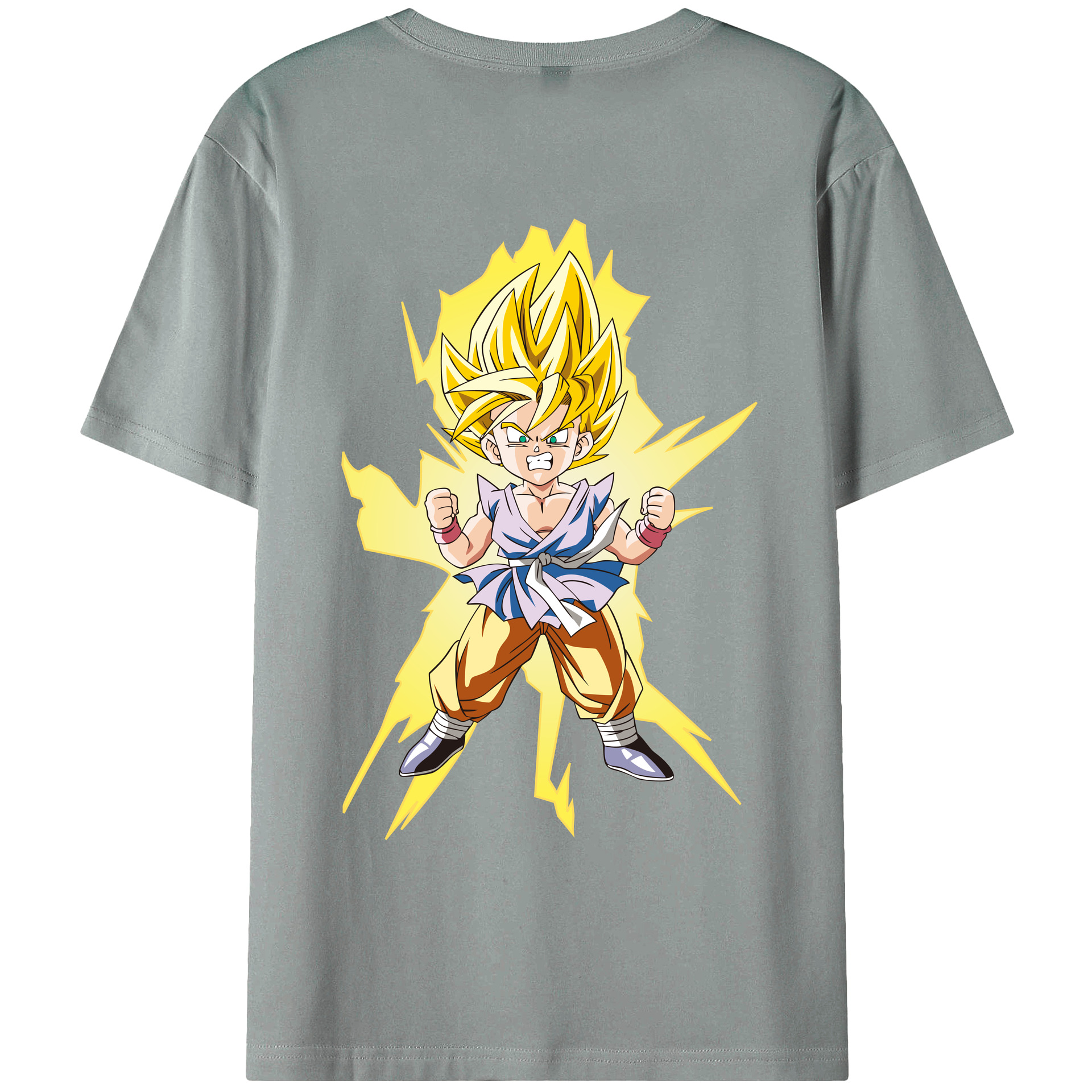（画像用） ドラゴンボール ベジット DRAGON BALL Vegetto 綿100％ メンズ半袖Tシャツ（バックプリント） 通気性